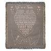 We're A Team - Heirloom Woven Blanket - Couples Gift - Husband & Wife Gift -Wedding Gift - Romantic Gift - Anniversary Gift - Valentines Gift - Birthday Gift