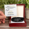 To My Grandson Pray On It Pray Over It Pray Through It Leather Cross Bracelet With Message Card Christmas Birthday Wedding Graduation