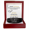 To My Grandson Pray On It Pray Over It Pray Through It Leather Cross Bracelet With Message Card Christmas Birthday Wedding Graduation