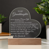To My Granddaughter "Believe In Yourself" Acrylic Heart Plaque Gift for Granddaughter, Granddaughter Plaque, Granddaughter Gift from Grandma