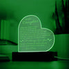To My Daughter I'll Always Love You Acrylic Heart Plaque, Daughter Keepsake, Daughter Gift From Mom, Unique Sentimental Gift For Her