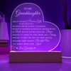 To My Granddaughter "Believe In Yourself" Acrylic Heart Plaque Gift for Granddaughter, Granddaughter Plaque, Granddaughter Gift from Grandma