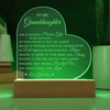To My Granddaughter "Believe In Yourself" Acrylic Heart Plaque Gift for Granddaughter, Granddaughter Plaque, Granddaughter Gift from Grandma