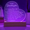 To My Granddaughter "Believe In Yourself" Acrylic Heart Plaque Gift for Granddaughter, Granddaughter Plaque, Granddaughter Gift from Grandma