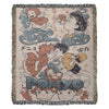 Ghibli Hand Cozy Woven Blanket HG | Anime Ponyo Tapestry Throw | Suitable As Snuggle Blanket Or Woven Wall Hanging