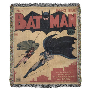 Batman Issue No. 1 Hand Woven Blanket HG | Comic Tapestry Throw | Superhero poison