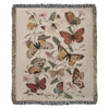 Butterfly Blanket HG Woven Throw Moth Fringed Blanket HG Sofa Blanket HG Travel Home Housewarming Gift Vintage Style Butterfly Artwork Tapestry