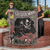 Spider-Man Hand Woven Blanket HG | Comic Tapestry Throw | Marvel Venom