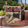 Batman Issue No. 1 Hand Woven Blanket HG | Comic Tapestry Throw | Superhero poison