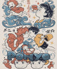 Ghibli Hand Cozy Woven Blanket HG | Anime Ponyo Tapestry Throw | Suitable As Snuggle Blanket Or Woven Wall Hanging