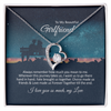 To My Beautiful Girlfriend Forever Love Necklace Gift, Promise Necklace For Her, Girlfriend Valentine Day Necklace Gift, Her Romantic Gift