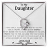 Gift For Daughter from Dad, Daughter Father Necklace, Daughter Gift Necklace for Women Adults Size Heart Necklace