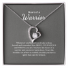Mental Health Necklace Heart of a Warrior Necklace, Sister Gifts, Gift for Friend, Encouragement Gifts, Mental Health Awareness Gift