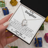 Gift For Daughter from Dad, Daughter Father Necklace, Daughter Gift Necklace for Women Adults Size Heart Necklace