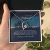 To My Beautiful Girlfriend Forever Love Necklace Gift, Promise Necklace For Her, Girlfriend Valentine Day Necklace Gift, Her Romantic Gift