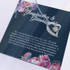 Grandmother & Granddaughter Gift, Granddaughter Birthday Gift, Necklace from Grandmother with Heartfelt Message Card