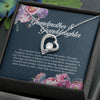 Grandmother & Granddaughter Gift, Granddaughter Birthday Gift, Necklace from Grandmother with Heartfelt Message Card