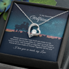 To My Beautiful Girlfriend Forever Love Necklace Gift, Promise Necklace For Her, Girlfriend Valentine Day Necklace Gift, Her Romantic Gift