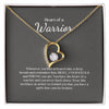 Mental Health Necklace Heart of a Warrior Necklace, Sister Gifts, Gift for Friend, Encouragement Gifts, Mental Health Awareness Gift