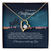 To My Beautiful Girlfriend Forever Love Necklace Gift, Promise Necklace For Her, Girlfriend Valentine Day Necklace Gift, Her Romantic Gift