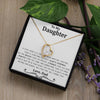 Gift For Daughter from Dad, Daughter Father Necklace, Daughter Gift Necklace for Women Adults Size Heart Necklace