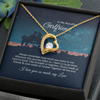 To My Beautiful Girlfriend Forever Love Necklace Gift, Promise Necklace For Her, Girlfriend Valentine Day Necklace Gift, Her Romantic Gift