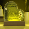 To My Beautiful Daughter "Someday When The Pages of My Life End" Acrylic Heart Plaque, Daughter Gift, Unique Sentimental Gift From Mom