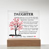 Daughter Keepsake - Lamp of Love, Unique Birthday Gift for Daughter, Daughter's Christmas Gift, Heartfelt Gift for Daughter, Daughter's Gift