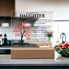 Daughter Keepsake - Lamp of Love, Unique Birthday Gift for Daughter, Daughter's Christmas Gift, Heartfelt Gift for Daughter, Daughter's Gift