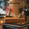 Daughter Keepsake - Lamp of Love, Unique Birthday Gift for Daughter, Daughter's Christmas Gift, Heartfelt Gift for Daughter, Daughter's Gift