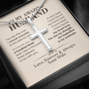 The Man I Choose Everyday, Personalized Cross Necklace, Gifts For Him