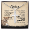 To My Godson Lion Necklace From Godmother I'll Stay There Forever Godson Birthday Graduation Christmas Customized Gift Box Message Card