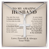 The Man I Choose Everyday, Personalized Cross Necklace, Gifts For Him