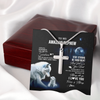 To My Nephew Necklace From Aunt Uncle Moon Wolf Nephew Birthday Gifts Graduation Christmas Customized Gift Box Message Card