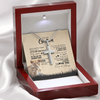 To My Godson Lion Necklace From Godmother I'll Stay There Forever Godson Birthday Graduation Christmas Customized Gift Box Message Card