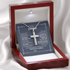 To My Step Dad Cross Necklace From Stepdaughter Thank You For Stepping Up Stepfahter Fathers Day Christmas Customized Gift Box Message Card
