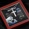 To My Nephew Necklace From Aunt Uncle Moon Wolf Nephew Birthday Gifts Graduation Christmas Customized Gift Box Message Card