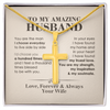 The Man I Choose Everyday, Personalized Cross Necklace, Gifts For Him