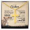 To My Godson Lion Necklace From Godmother I'll Stay There Forever Godson Birthday Graduation Christmas Customized Gift Box Message Card