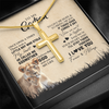 To My Godson Lion Necklace From Godmother I'll Stay There Forever Godson Birthday Graduation Christmas Customized Gift Box Message Card