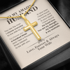The Man I Choose Everyday, Personalized Cross Necklace, Gifts For Him