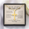 The Man I Choose Everyday, Personalized Cross Necklace, Gifts For Him