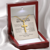 The Man I Choose Everyday, Personalized Cross Necklace, Gifts For Him