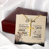 To My Godson Lion Necklace From Godmother I'll Stay There Forever Godson Birthday Graduation Christmas Customized Gift Box Message Card