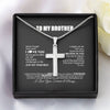 To My Brother Necklace From Sister Smarter Than You Think Brother Birthday Christmas Customized Gift Box Message Card