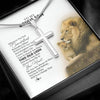 To My Bonus Son Necklace from Stepdad Whenever You Fell Overwhelmed Lion Stepson Birthday Christmas Customized Gift Box Message Card
