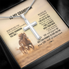 To My Grandson Necklace From Grandma Papa Whenever You Feel Horse Grandson Birthday Gifts Graduation Christmas Customized Gift Box Message Card