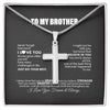 To My Brother Necklace From Sister Smarter Than You Think Brother Birthday Christmas Customized Gift Box Message Card