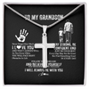 To My Grandson Necklace I Love You Forever From Grandpa Grandson Birthday Gifts Christmas Graduation Customized Gift Box Message Card