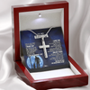 To My Grandpa Necklace From Granddaughter Grandson Thank You Grateful Love Birthday Fathers Day Christmas Customized Gift Box Message Card
